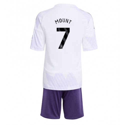 Manchester United Mason Mount #7 Replika Bortatröja Barn 2025-26 Kortärmad (+ Korta byxor) Manchester United Mason Mount #7 Replika Bortatröja Barn 2025-26 Kortärmad (+ Korta byxor)